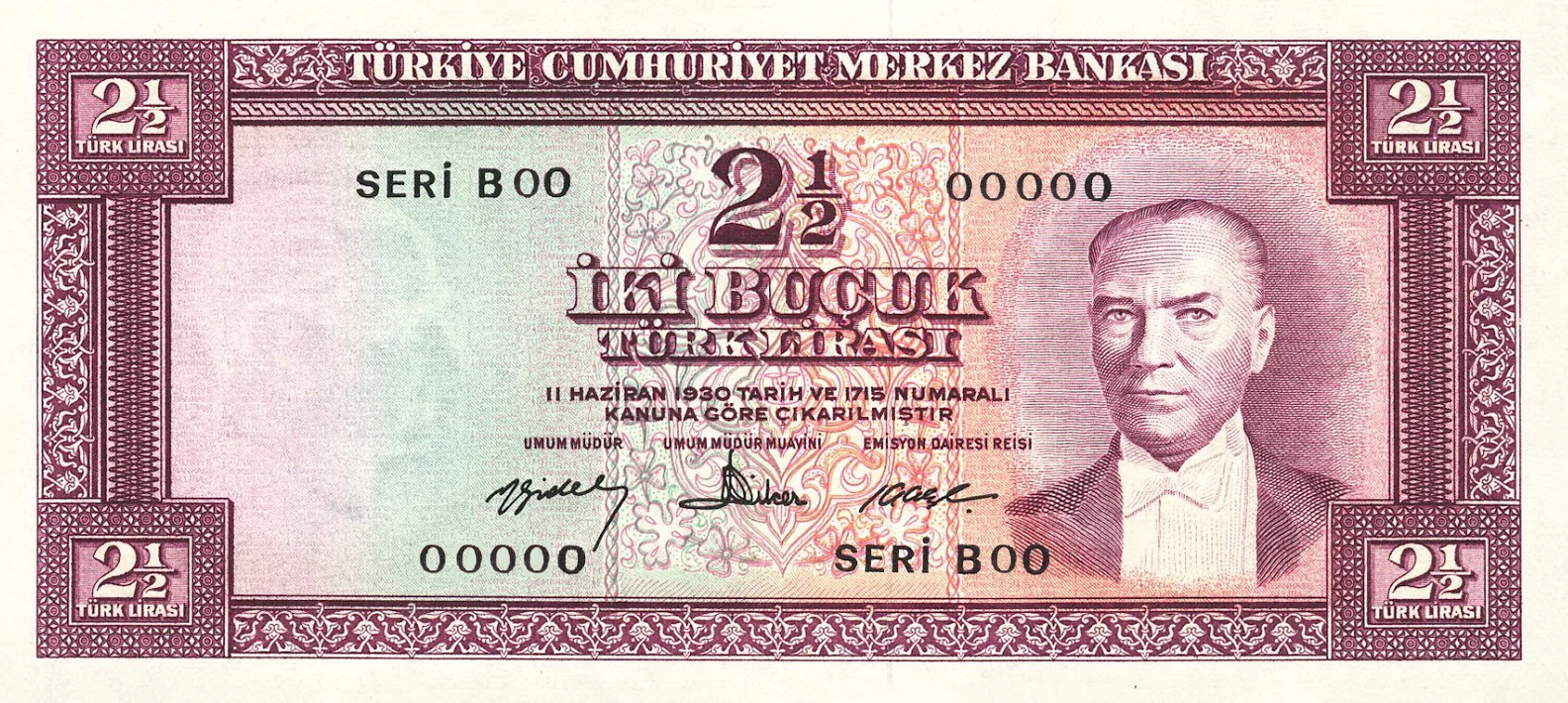 2.5 Türk Lirası (E5-Tertip IV)